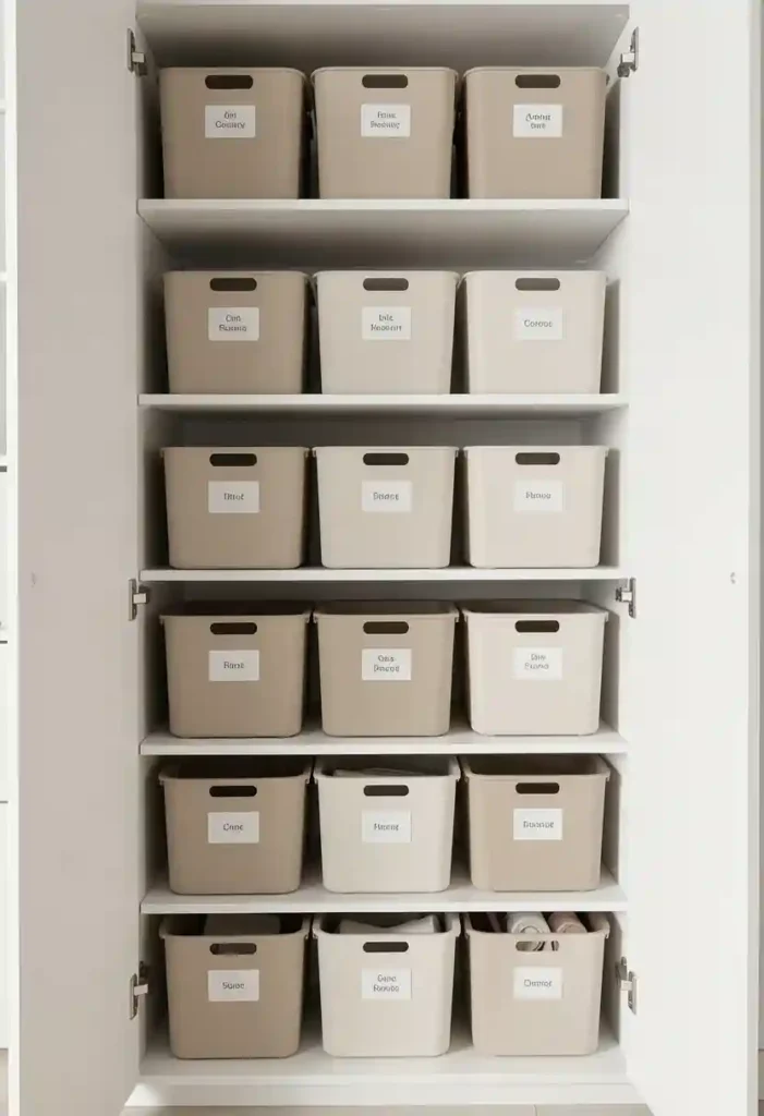 Add Stackable Storage Bins