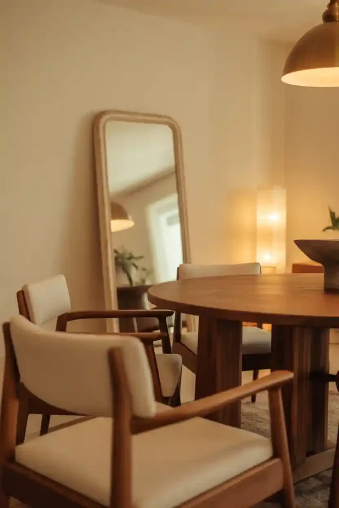 Leaning Mirror for Casual Sophistication