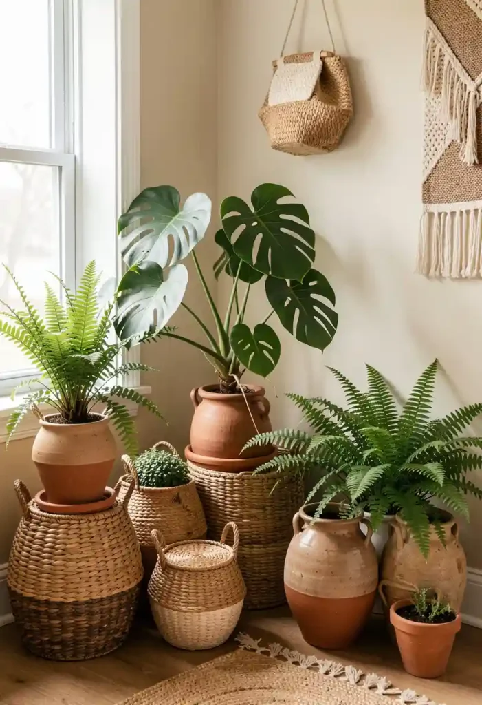 Mixed Texture Plant Corner