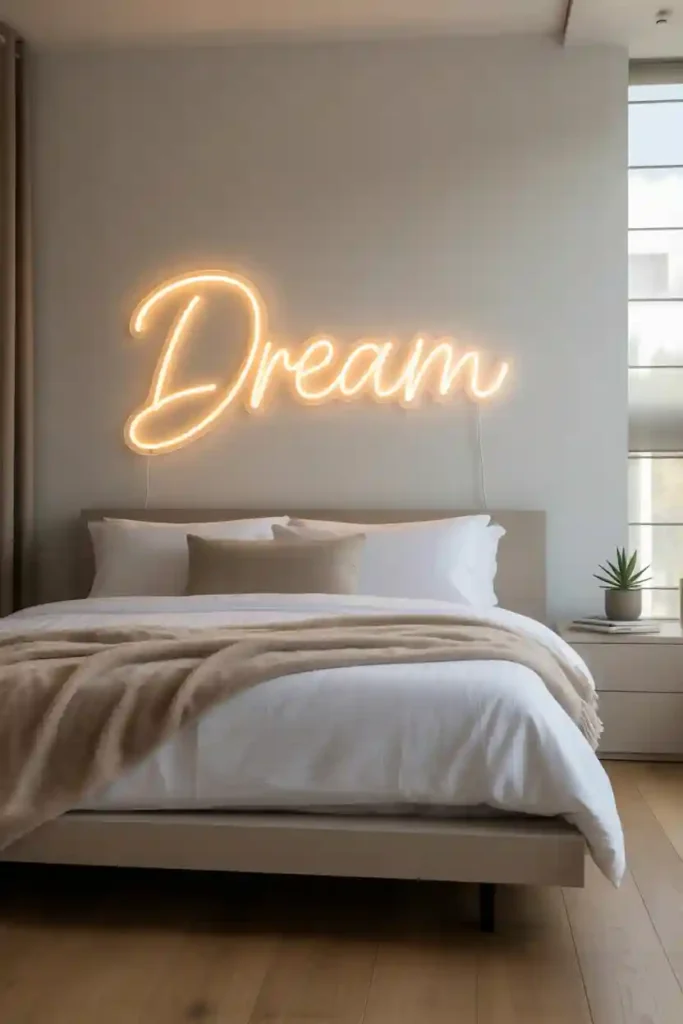 Neon Light Wall Art Accent