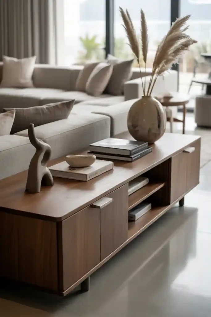 Storage Console Table for Living Rooms