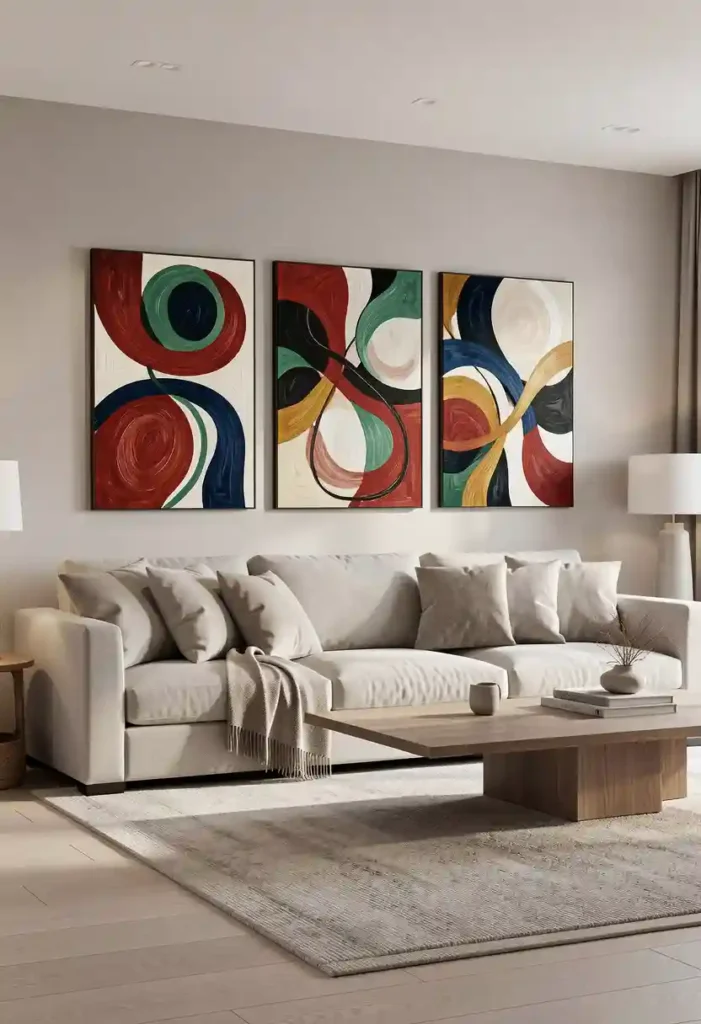 Triptych Artwork Display