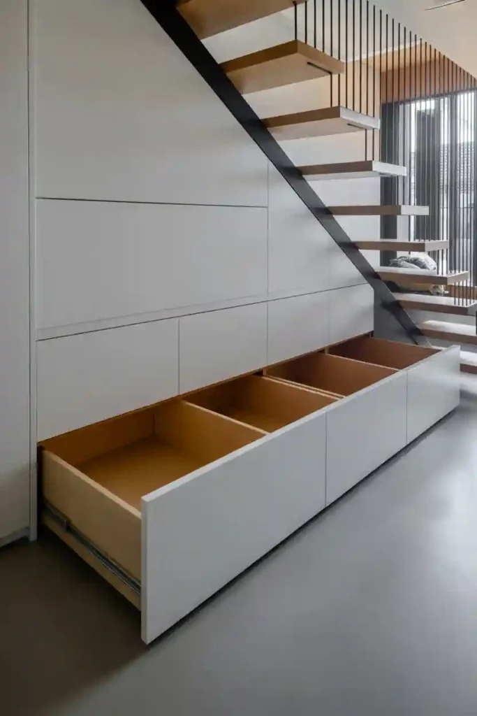 Under-Stair Storage Compartments